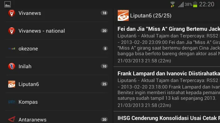 Indonesia News android App screenshot 0